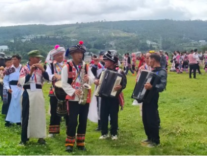 Fig. 1. Miao folk performances, June 13, 2026. Photographed by Long Haiyan (龙海燕).